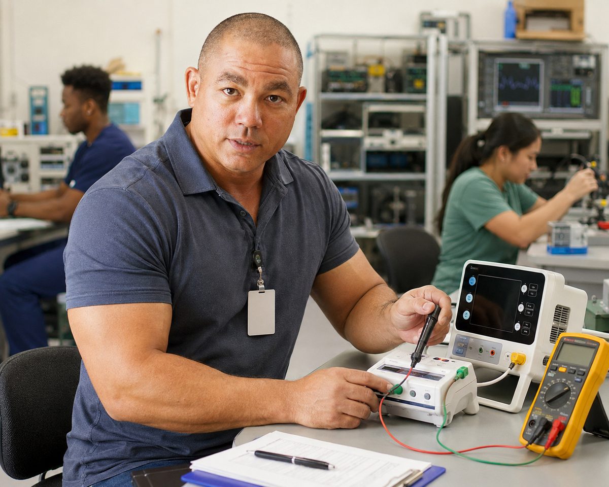 Devin demonstrates a leakage current safety test