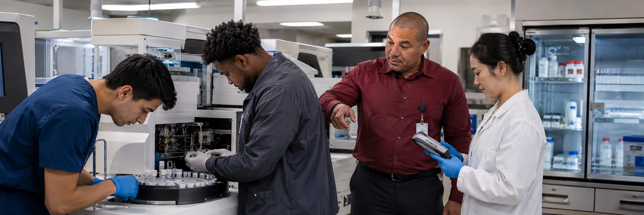 Biomedical equipment repair shop bench calibration with an electrical safety analyzer