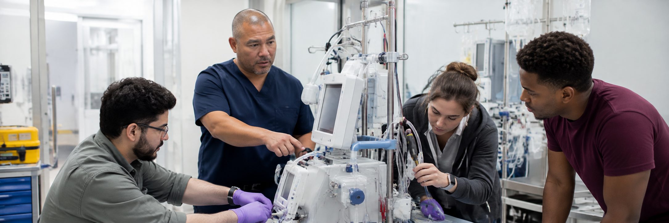 Dialysis machine preventive maintenance and repair | BiomedRx HTM services Dialysis machine preventive maintenance and hydraulic circuit service
