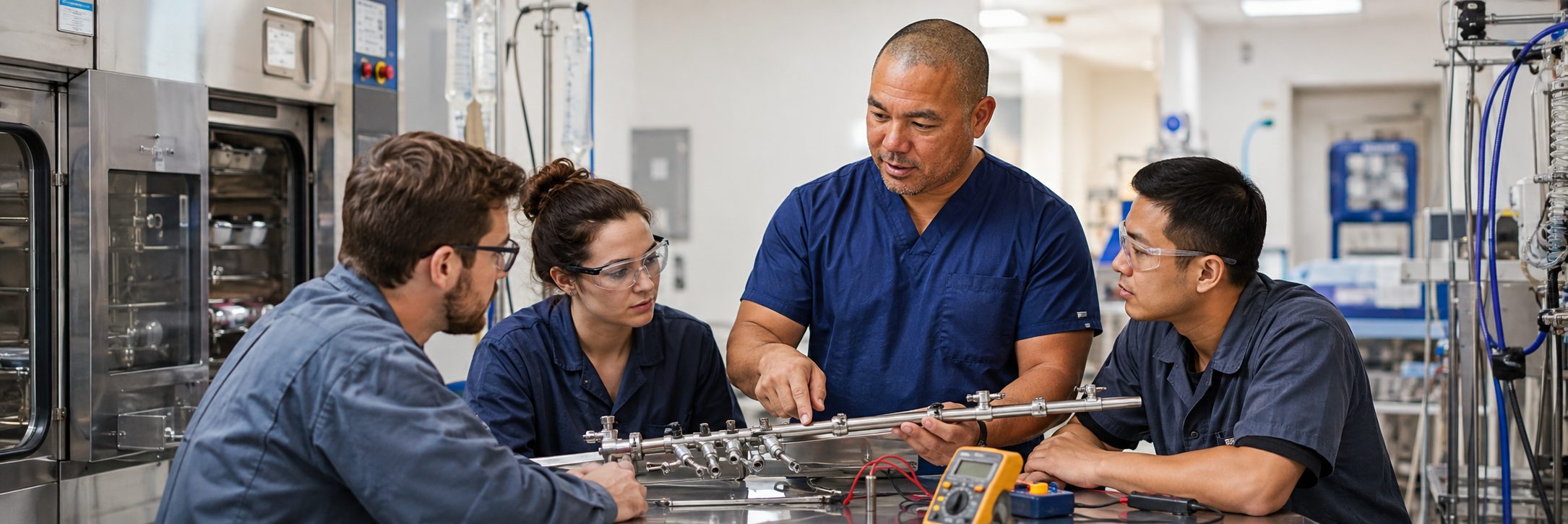 Dialysis machine preventive maintenance and hydraulic circuit service