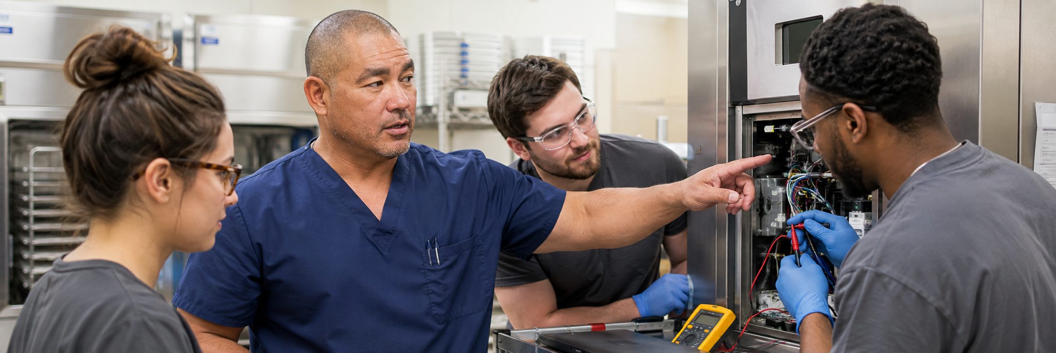 Dialysis machine preventive maintenance and hydraulic circuit service