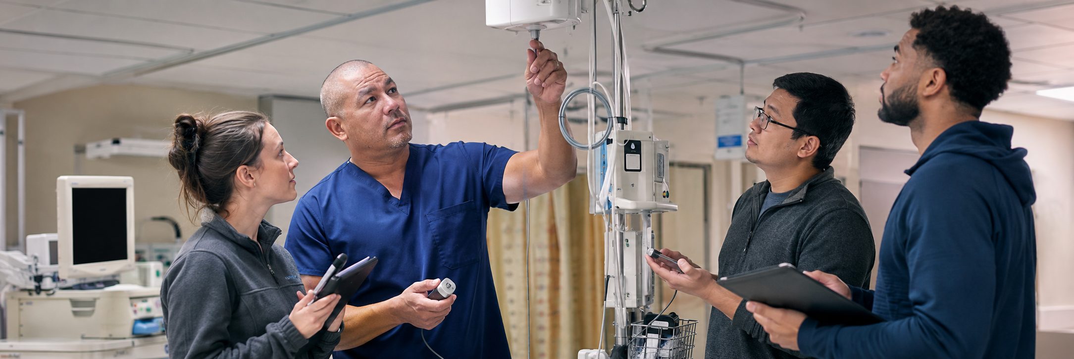 Clinical laboratory analyzer service and preventive maintenance by biomedical technicians