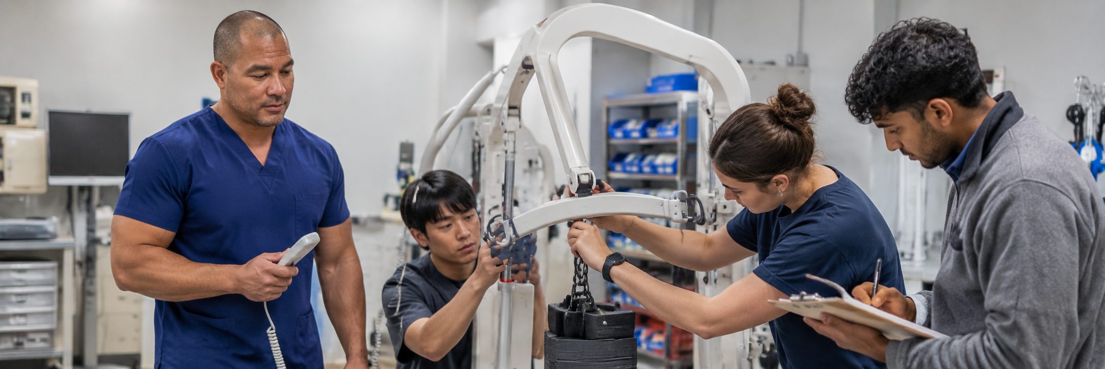 Clinical laboratory analyzer service and preventive maintenance by biomedical technicians