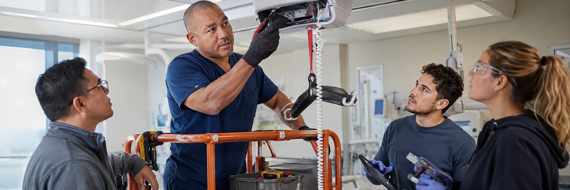 Clinical laboratory analyzer service and preventive maintenance by biomedical technicians