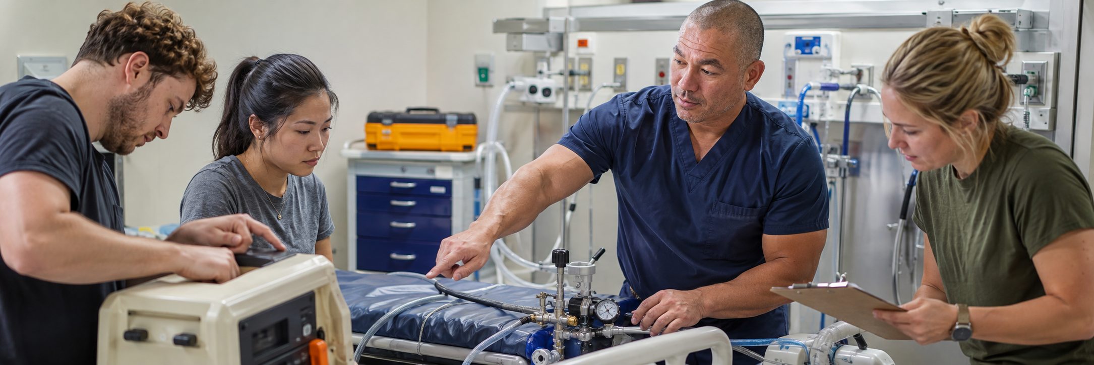 Clinical laboratory analyzer service and preventive maintenance by biomedical technicians