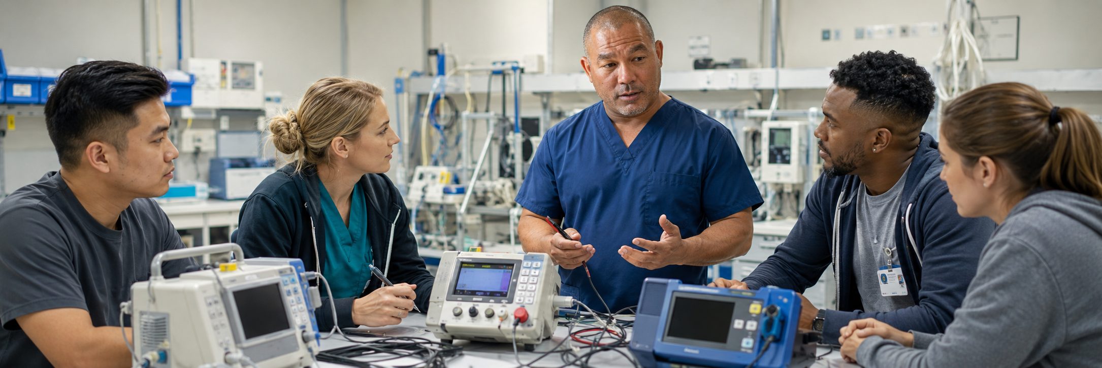Clinical laboratory analyzer service and preventive maintenance by biomedical technicians