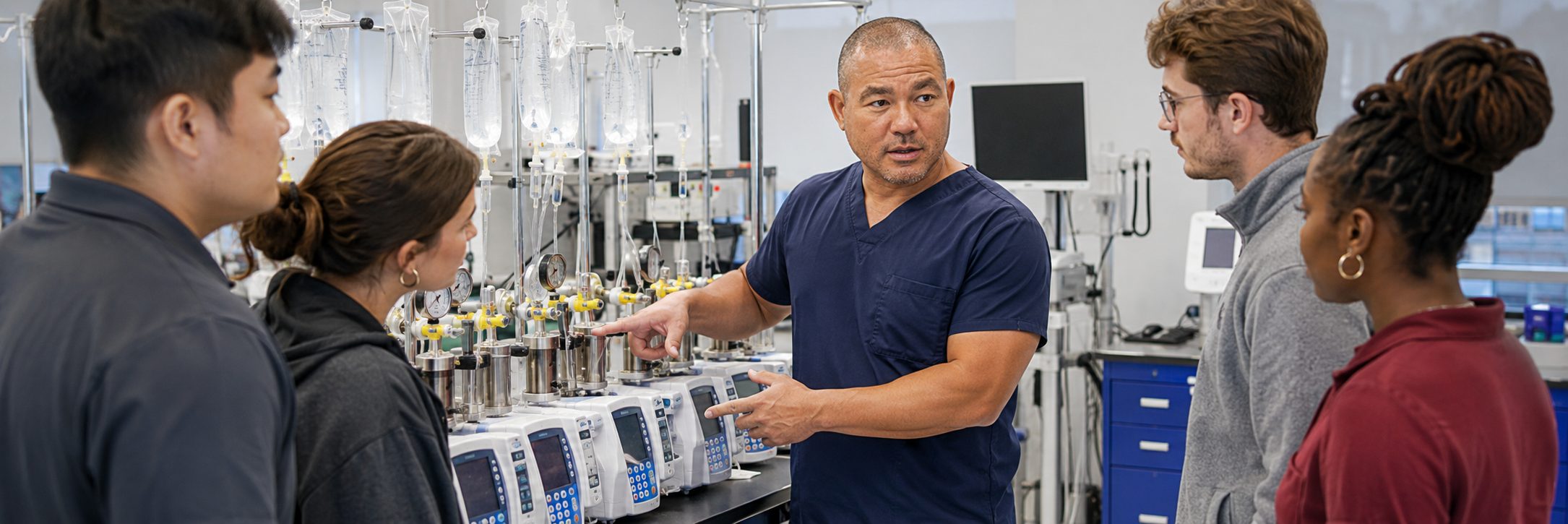 Medical imaging equipment service on a mammography system with test instrumentation