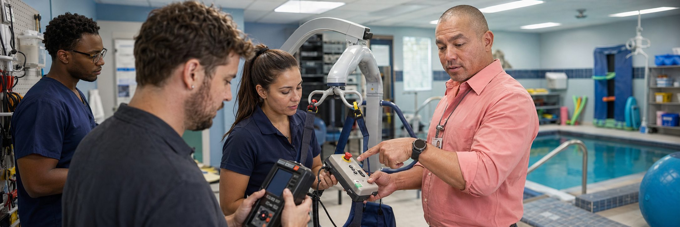 Patient monitor calibration and infusion pump testing in an MRI imaging suite
