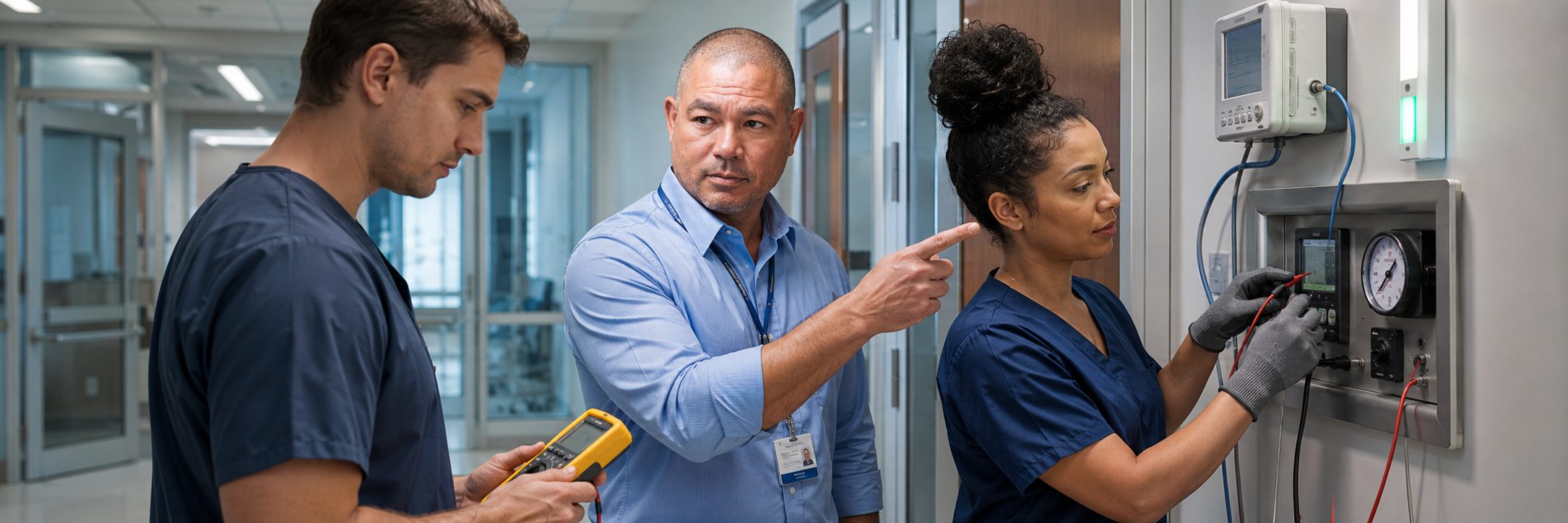 Patient monitor calibration and infusion pump testing in an MRI imaging suite