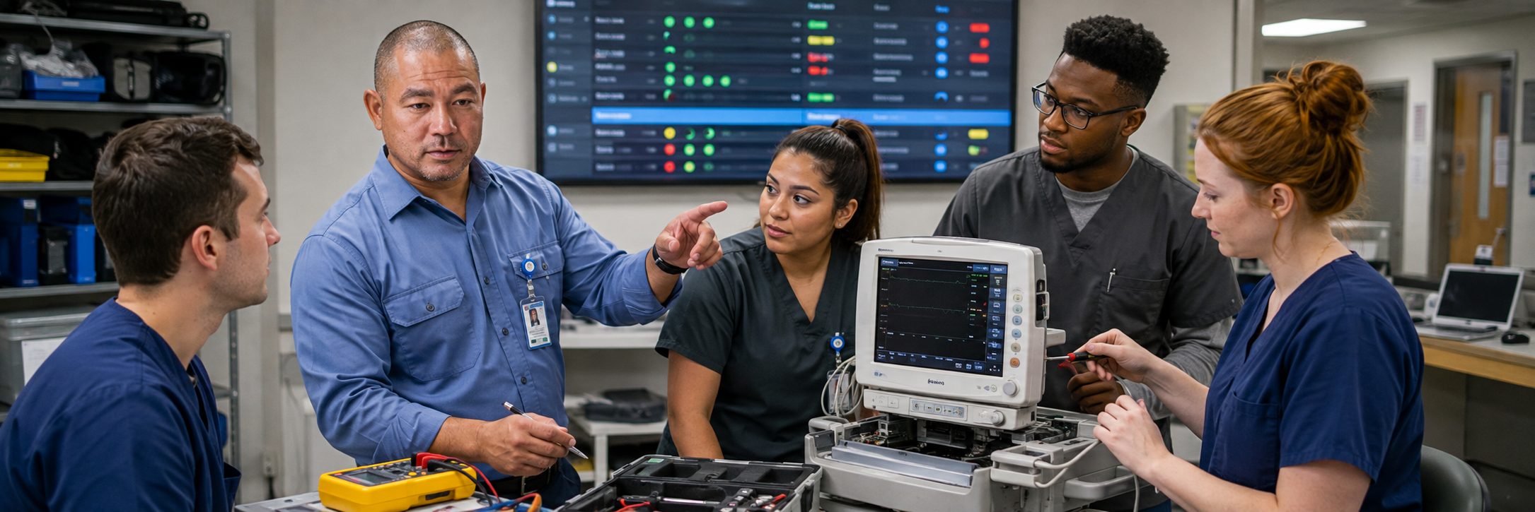 Patient monitor calibration and infusion pump testing in an MRI imaging suite