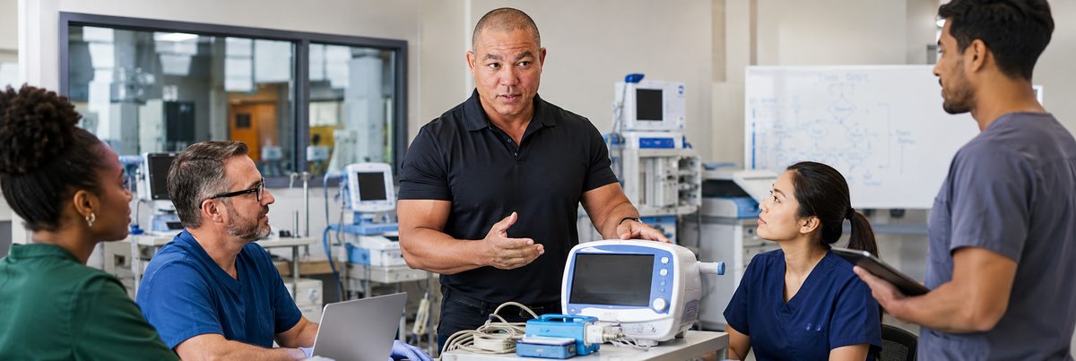 Infection control equipment handoff training