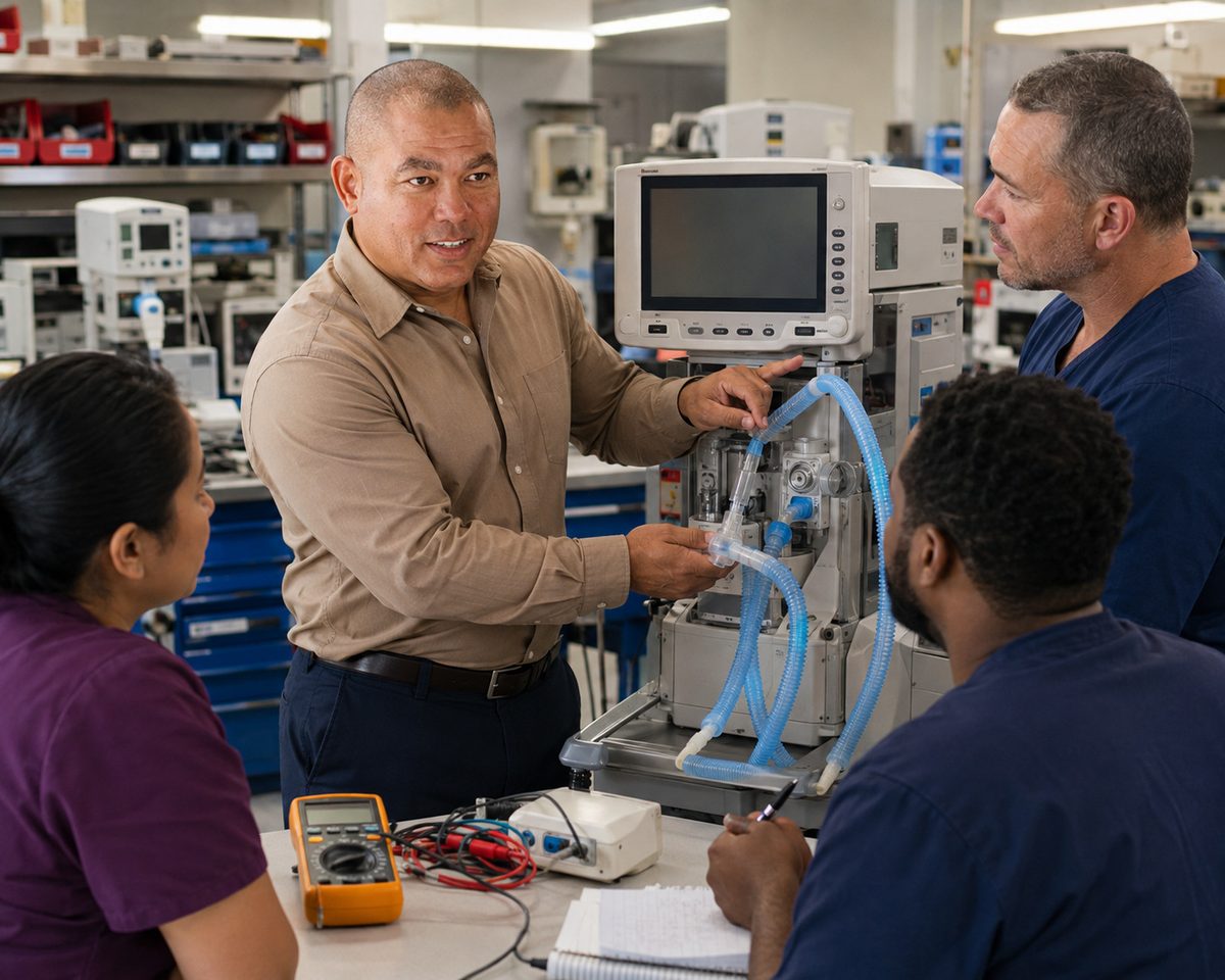 Ventilator components workshop with Devin